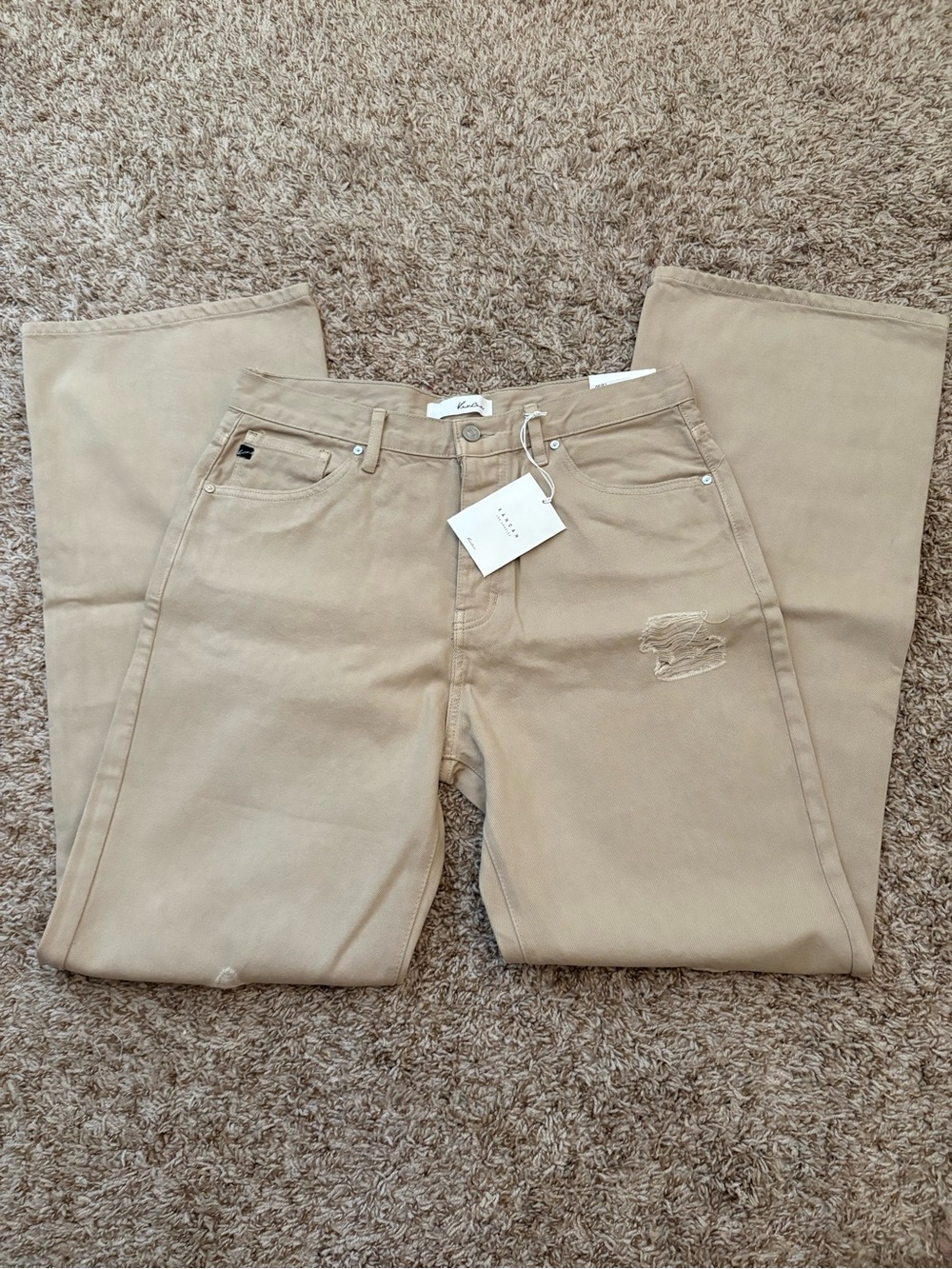 KanCan Khaki Straight Jeans